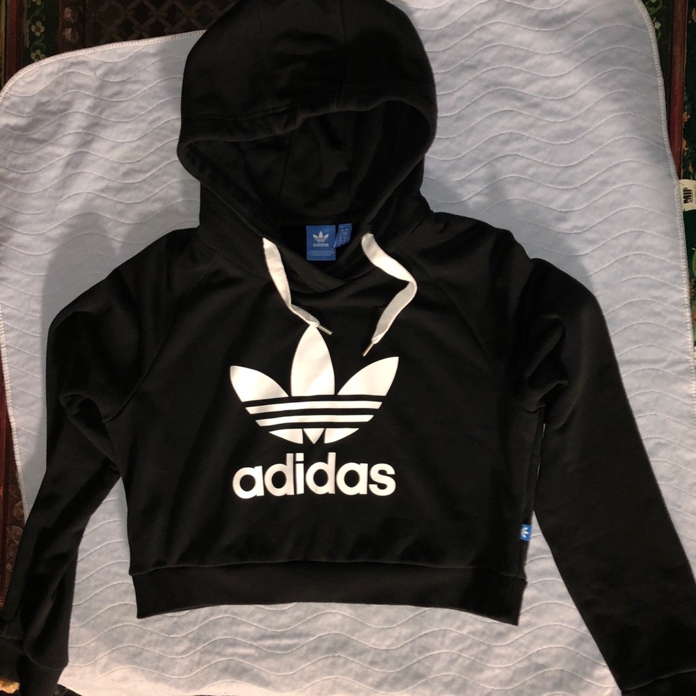 Cropped adidas hoodie